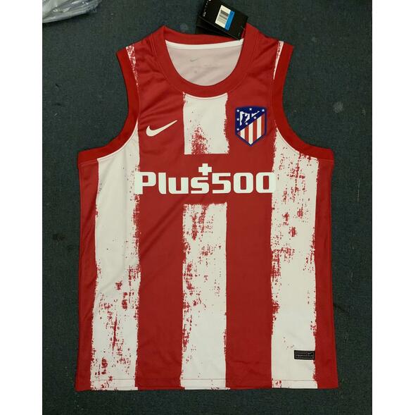 2021/22 Atletico Madrid Home Soccer Vest Jersey Shirt